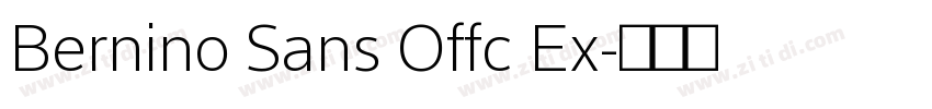 Bernino Sans Offc Ex字体转换